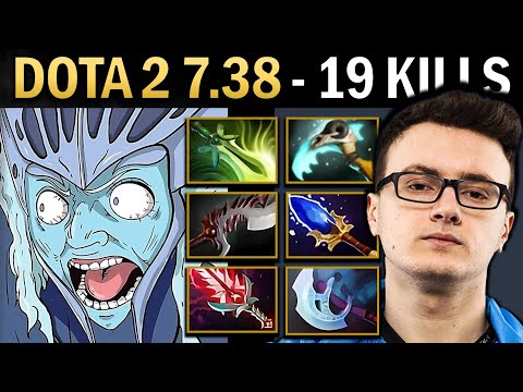 Spectre Gameplay Miracle with 19 Kills and Butterfly - Dota 7.38