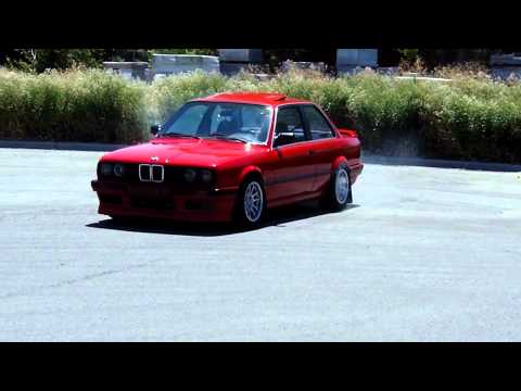bmw E30 turbo burnout kamotors methanol injection 1bar 14.5psi
