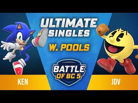 KEN (Sonic, Sephiroth) vs JDV (Pac-Man) - Ultimate Singles Losers Top 32 - Battle of BC 5