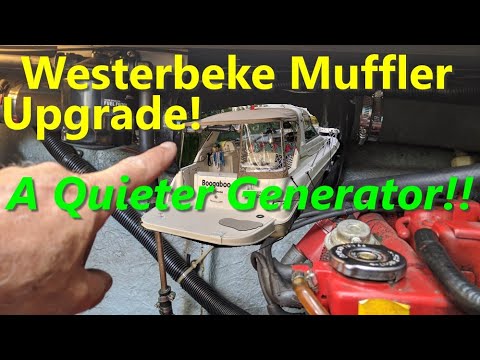 Westerbeke Auxiliary Generator Muffler Upgrade -  Full Installation