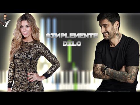 Melendi, Miriam Rodríguez - Simplemente Dilo | Instrumental Piano Tutorial /Partitura /Karaoke /MIDI