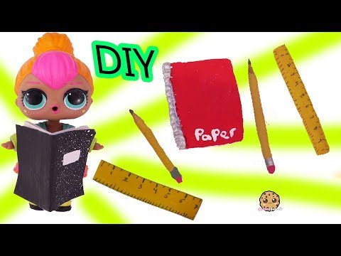 Easy DIY Back to School Supplies for Dolls - Craft Video
