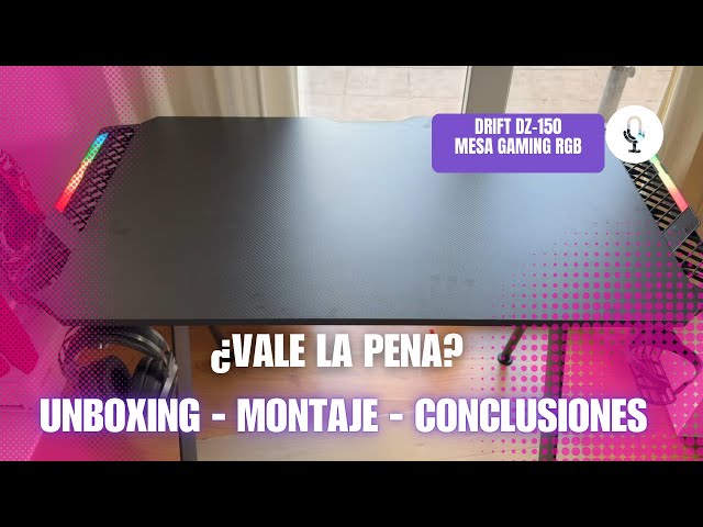 Vídeo relacionado con DEKIT GRUPO RIMOBEL FOSK - MESA ESCRITORIO GAMING 85-98x154x62-69 cm - GRAFITO