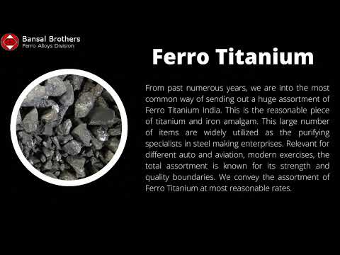 Ferro titanium lumps, gray