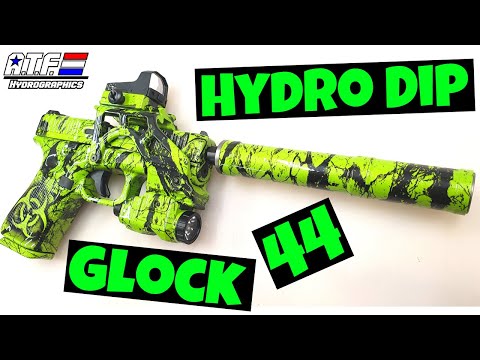 HYDRO DIP GLOCK 44 - 1st ever custom zombie-themed Glock [22LR]