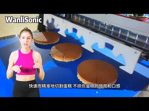 Ultrasonic round cake cutting machine