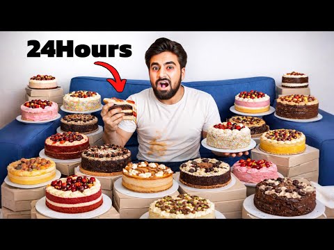 Eating Only Cake For 24 Hours - Worst Challenge 😭