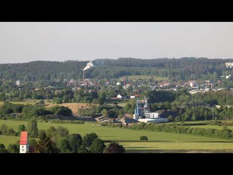 Leutkirch im Allgäu Zeitraffer A96 Autobahn Timelapse Building