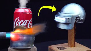 PUBG LEVEL 3 Helmet CAST From Coke Cans
