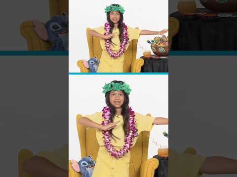 #MaiaKealoha Shows the Hawaiian Kaholo Dance 🌺 #LiloAndStitch  #Shorts
