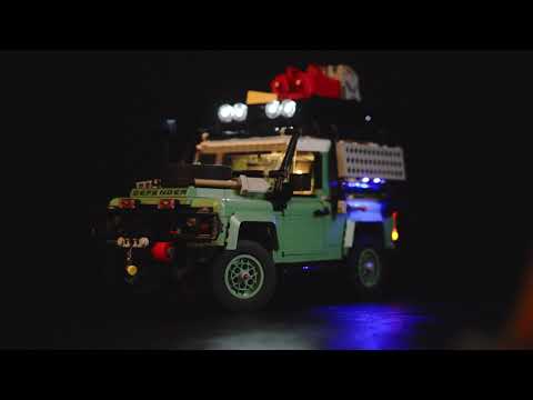 BrickBling Light Kit for LEGO Land Rover Classic Defender 90 10317