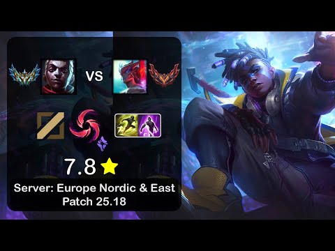 Ekko Mid vs Yone - EUNE Challenger - Patch 25.18