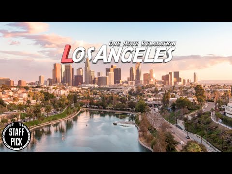 Aerial Los Angeles - One Hour Relaxation Ambient - 4K Drone Footage