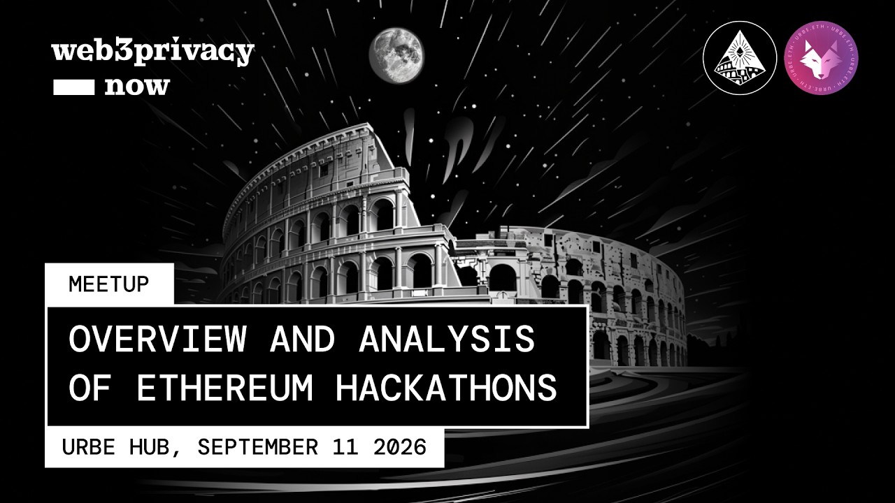 Web3Privacy Now Rome meetup // ETHRome 2026