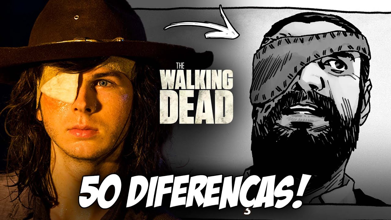 50 DIFERENÇAS DA SÉRIE THE WALKING DEAD COM OS QUADRINHOS!