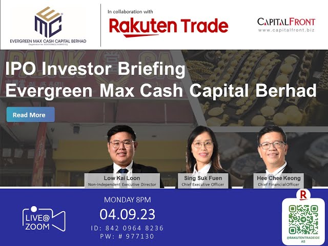 Rakuten Trade Ideas 🎯 Webinar - Evergreen Max Cash Capital Bhd