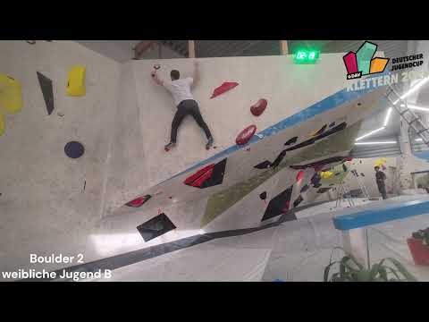 Qualifikation Boulder 1-3 - Weibliche Jugend B - 1. DJC (B) 2024 Düsseldorf