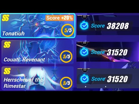 Honkai Impact 3rd - Exalted MA Tonatiuh(38208/31840)/Revenant(31520)/Rimestar(31520)