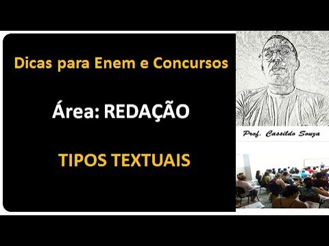 Prof. Cassildo Souza - TIPOS ou SEQUÊNCIAS TEXTUAIS