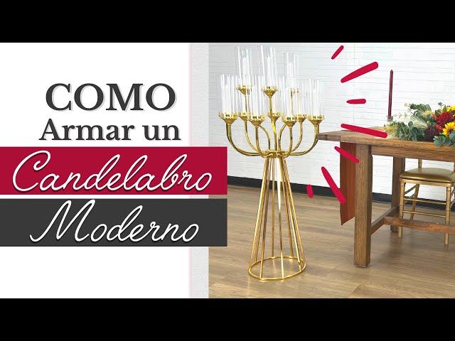 Vídeo relacionado con Tbintul 8 Piezas Candelabros para Velas, Candle Holder, Portavelas de Metal para Velas de Columna y Velas de Mesa, para Ccentros de Mesa Decoracion, Boda,Cena,Fiesta Decoración del Hogar (Blanco)