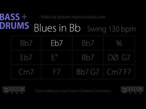 Blues in Bb (130 bpm) Bass/Drums : Backing Track