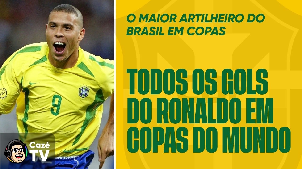 TODOS OS GOLS DO RONALDO NA HISTÓRIA DAS COPAS DO MUNDO