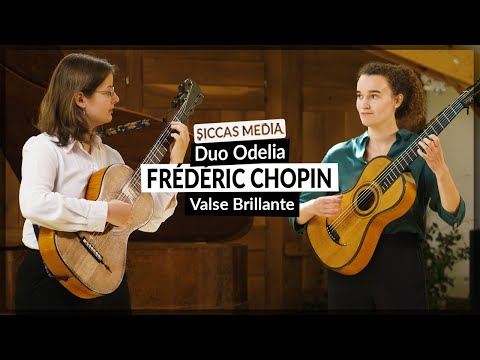 Duo Odelia plays Valse Brillante, op. 34 No. 2 by F. Chopin on Romantic Guitars | Siccas Media