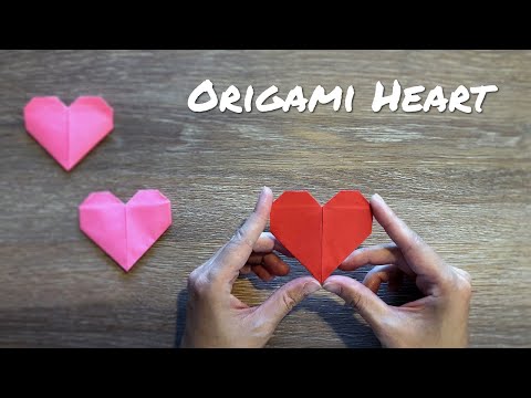 How to fold a paper heart / Easy Origami Heart
