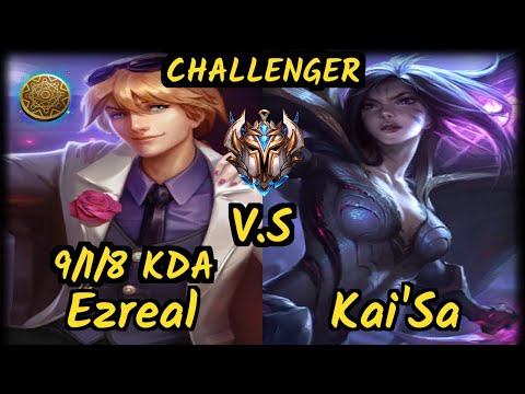 MMM K1ng (EZREAL) vs KAI'SA - 9/1/8 KDA BOTTOM ADC CHALLENGER GAMEPLAY - OC