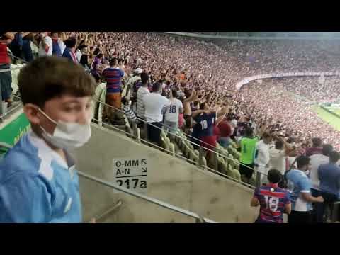 Fortaleza na Libertadores, apito final e comemoração.