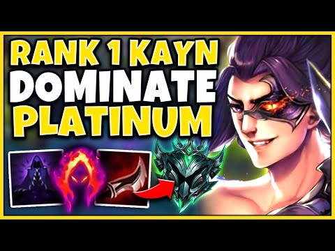 #1 KAYN WORLD HOW TO CARRY EVERY GAME IN PLATINUM ELO - League of Legends