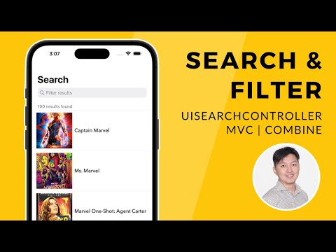 Search and filter with UISearchController (MVC architecture)