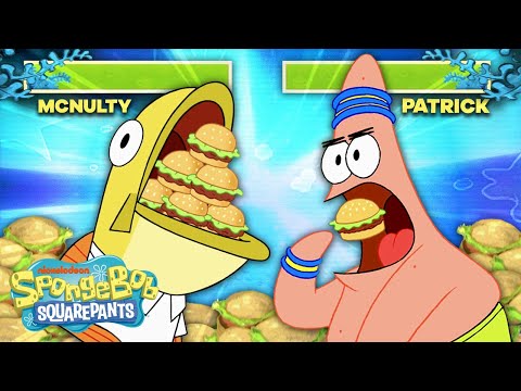 SpongeBob - Hamburger Eating Contest - Nouns/Verbs/Adjective