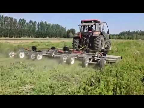 фото широкозахватная газонокосилка со складными крыльями 9gxz-6 0