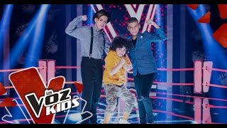 Daniel, Lukas y Pipe cantan en las Súper Batallas | La Voz Kids Colombia 2019
