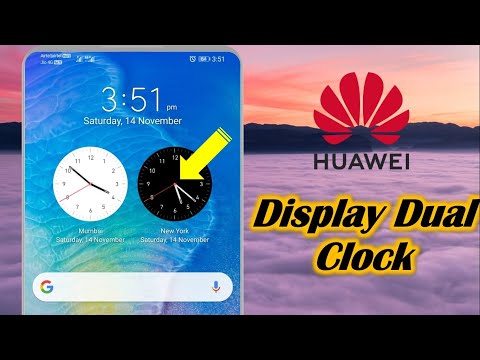 How to Display Dual Clock in Huawei