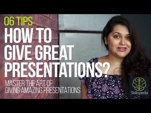06 tips to give 'Amazing & Great presentations at work - Improve your presentation skills Video