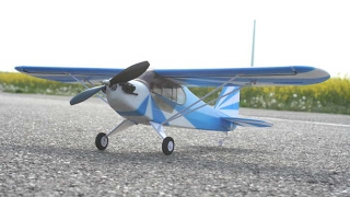 preview picture of video 'Hobbyking Mini J3 Cub flying and landing part  2'