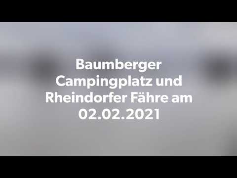 Rhein Hochwasser in Baumberg und Hitdorf 02.02.2021