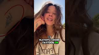 No wonder Melissa O&#39;Neil was able to show her tattoos in a TV series that features police images.