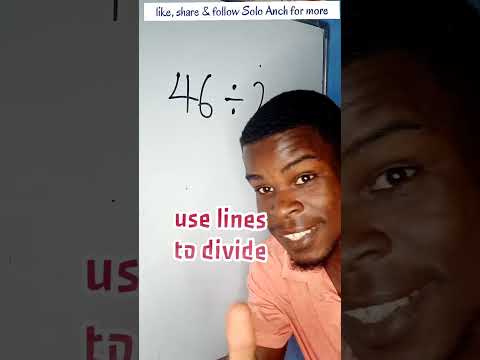 learn to divide numbers with lines
