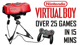 Over 25 Nintendo Virtual Boy Games In 15 Minutes