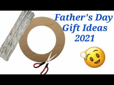 DIY Father'sday gift ideas during quarantine/best craft for father's day /Gift with newspaper