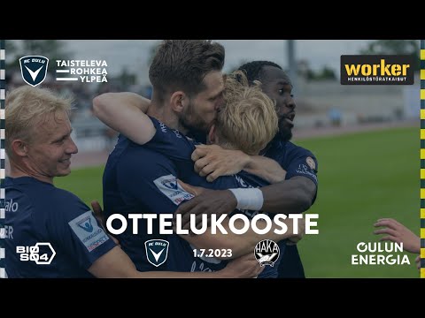 Worker ottelukooste AC Oulu - FC Haka 1.7.2023 (Veikkausliiga)