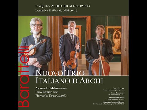 Nuovo Trio Italiano d'Archi in concerto a L'Aquila 11 febbraio 2024