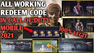 *NEW* ALL WORKING REDEEM CODE 2021 100% WORKING IN CALL OF DUTY MOBILE