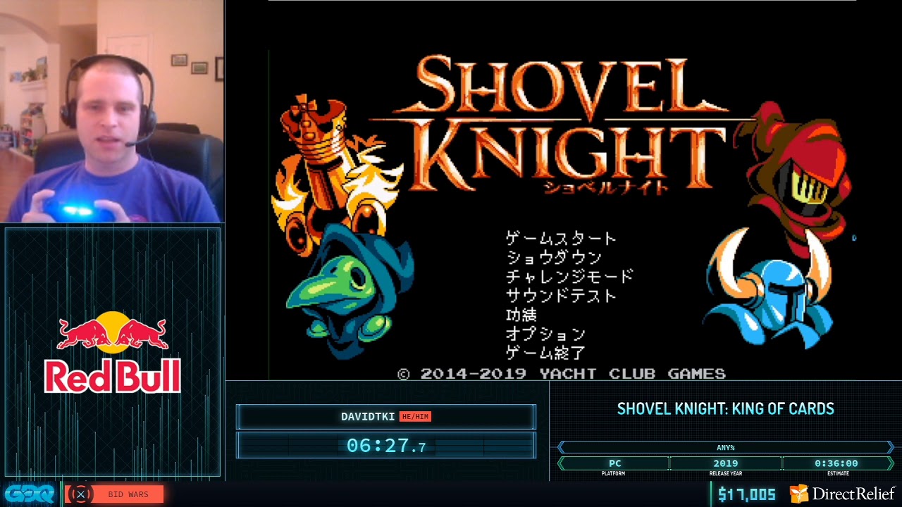 Shovel Knight: King of Cards by davidtki in 34:00 - Corona Relief Done Quick - YouTube