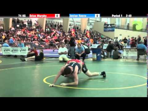 Men`s Freestyle 74 KG Brian Murphy vs. Jordan Reece
