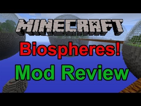 EPIC NEW Minecraft Biosphere Mod Review!!