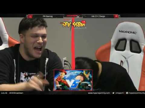 スト5 ランダムセレクト PRBalrog vs ウメハラ(Daigo Umehara) HyperX SFVxSSBM Showdown